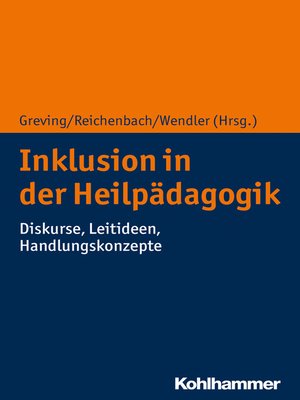 cover image of Inklusion in der Heilpädagogik
